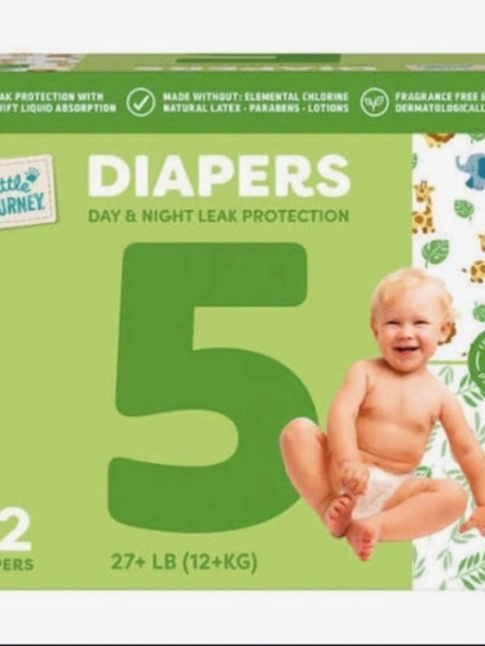 Little Journey Club Pack Diapers Size 5, 72 Count